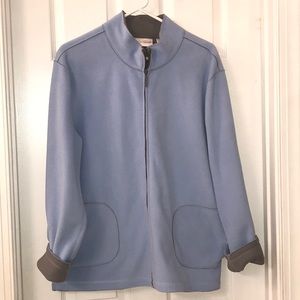 Sport Savvy Fleece Zip Front Jacket Sz Lg